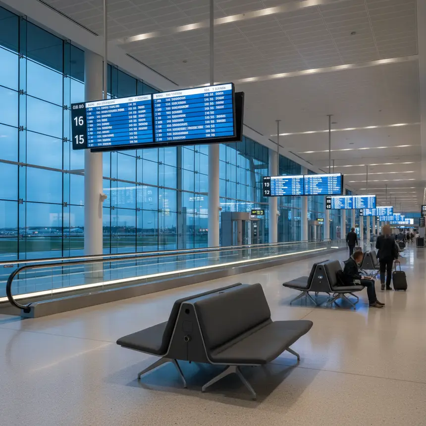 현대 공항 내부