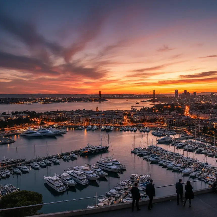 Auckland harbor view