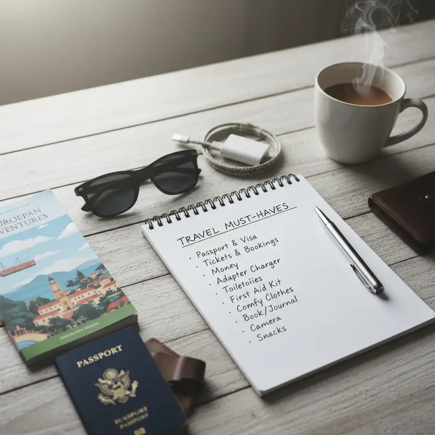 Travel preparation, checklist