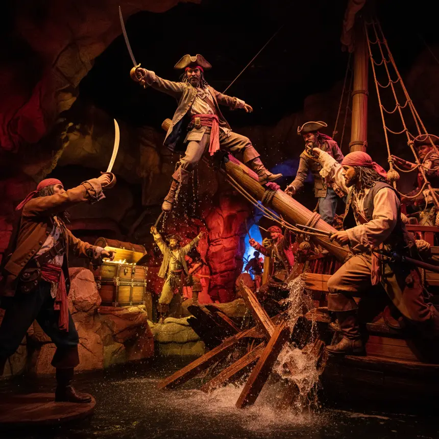 Pirates of the Caribbean ride