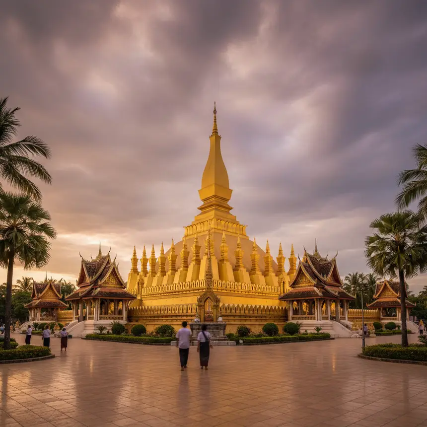 Pha That Luang golden stupa