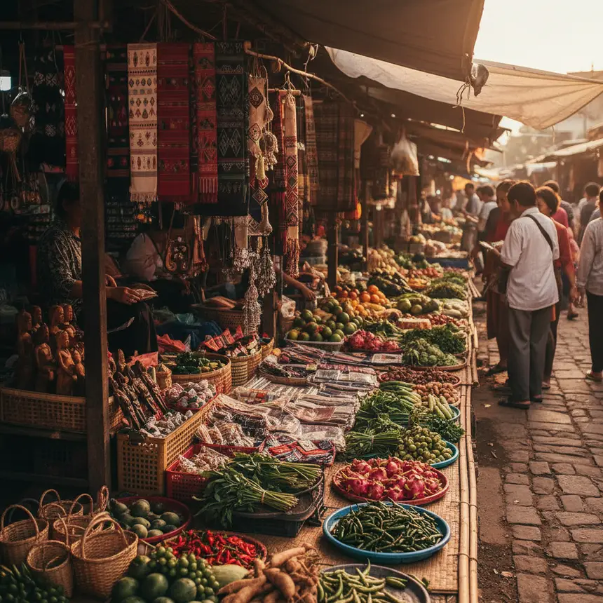 Vientiane local market