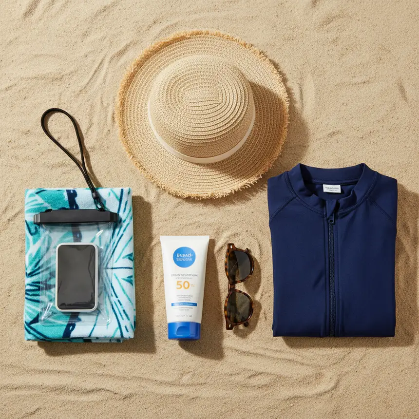 Beach trip essentials