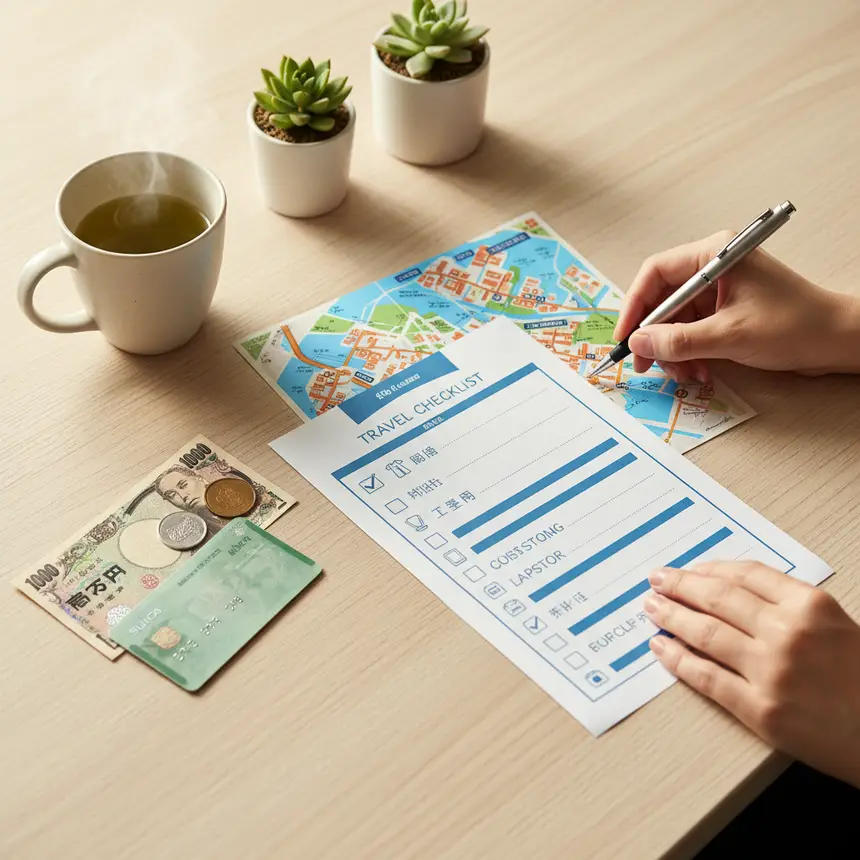 Travel planning checklist