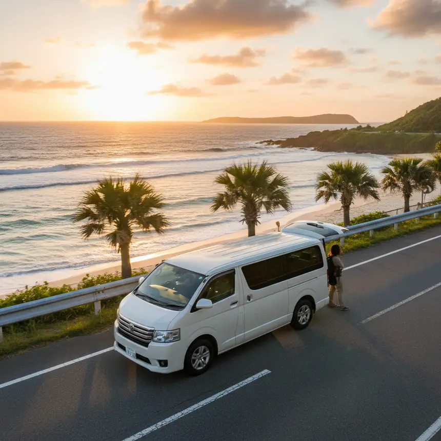 Okinawa rental car trip