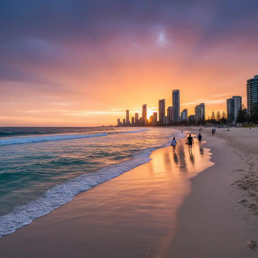 Gold Coast beach scenery