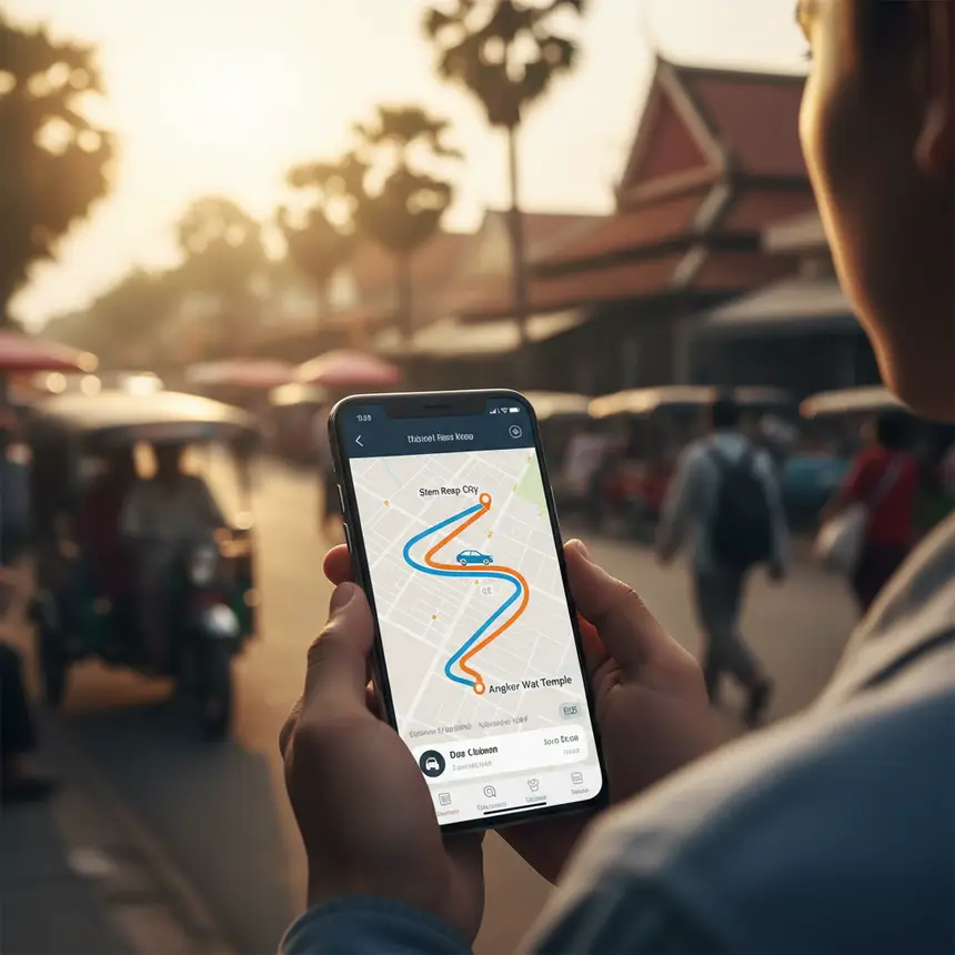 Siem Reap ride-hailing app