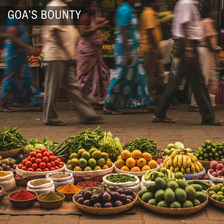 Goa vibrant local market