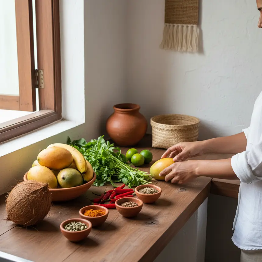 Goa guesthouse kitchen