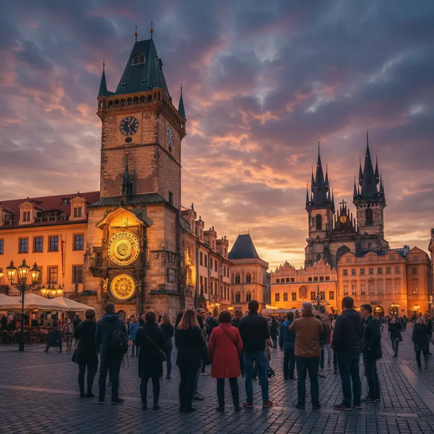 Prague Old Town Square Astronomical Clock