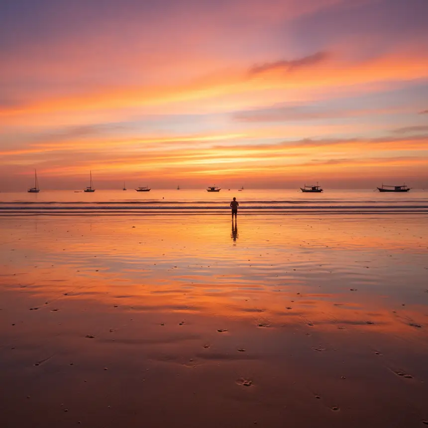 Tanjung Aru sunset, Kota Kinabalu sunset
