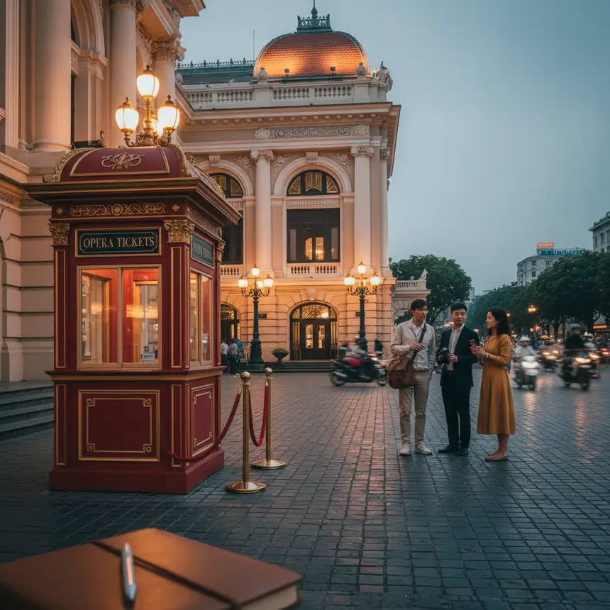 Ho Chi Minh City tour bus ticket booth