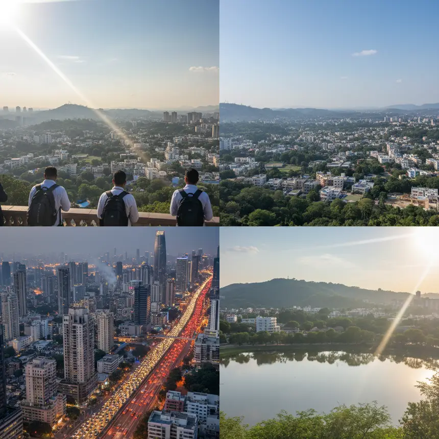 뭄바이 푸네 도시 전경