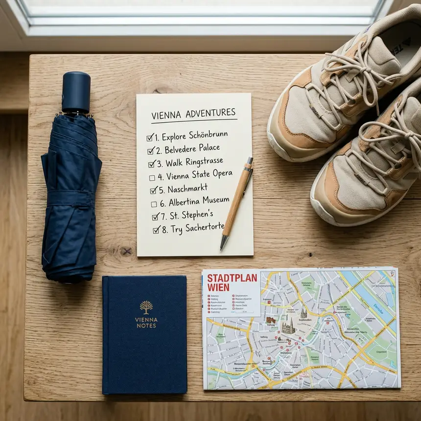 Vienna travel essentials, checklist