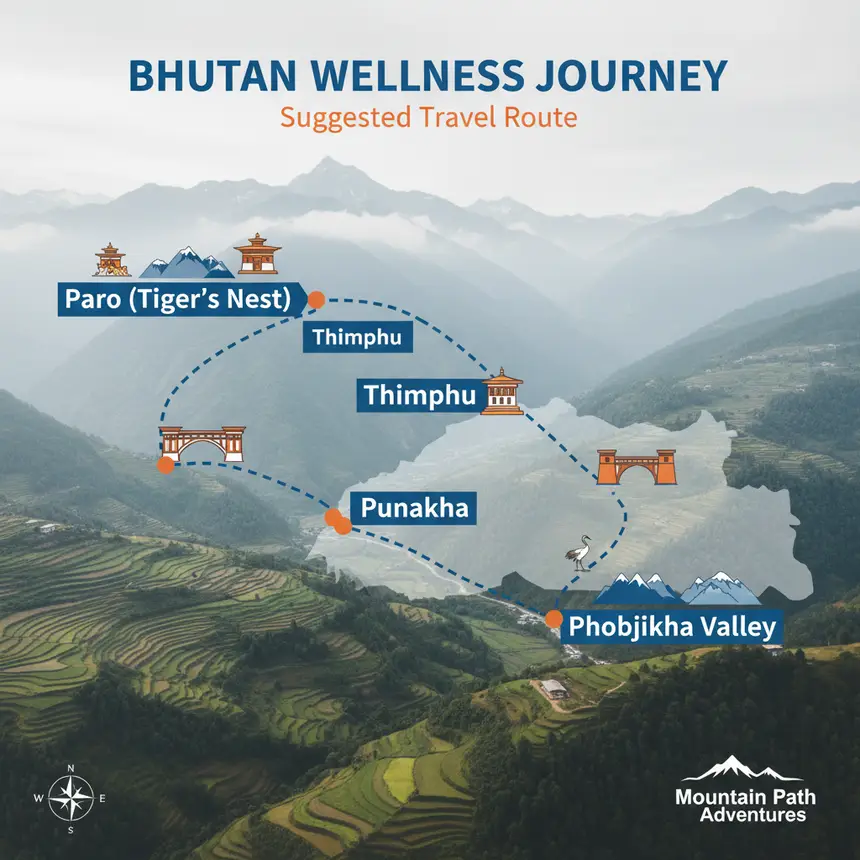 Bhutan travel route, Punakha highlights, travel planning advice