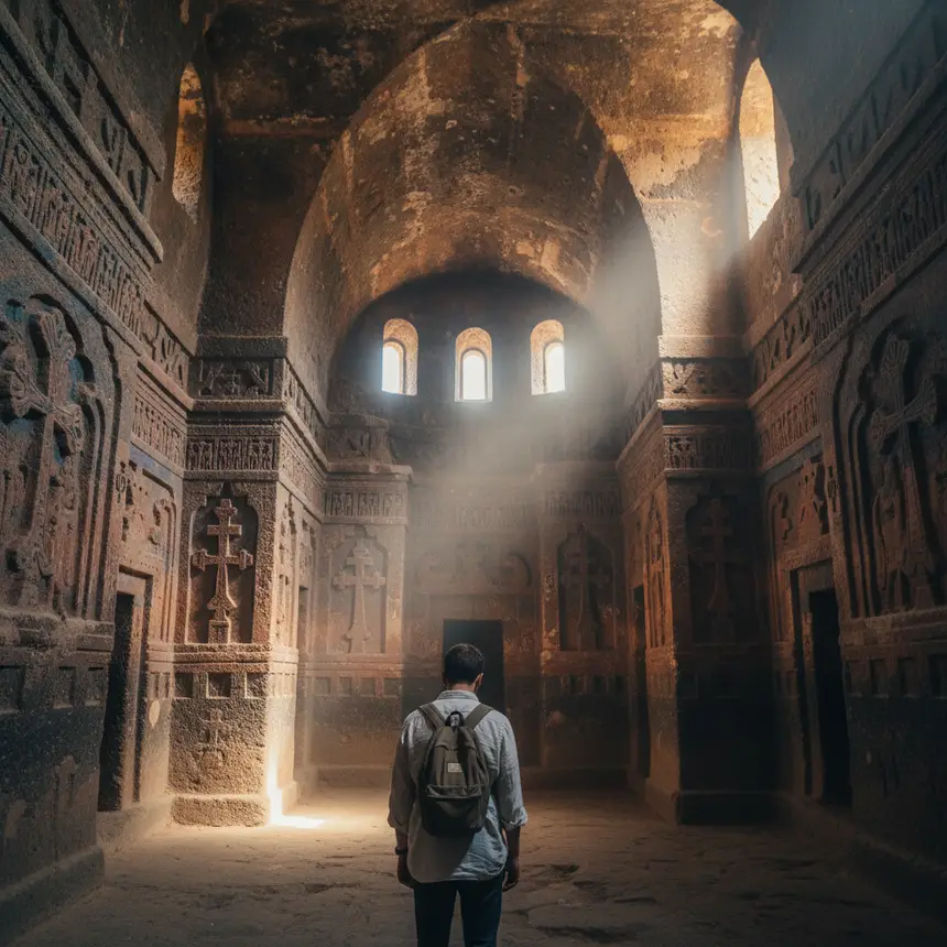 Cave Church interior observation