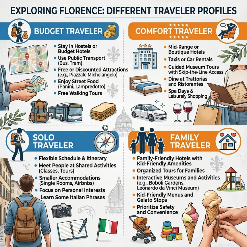 Florence recommended traveler types