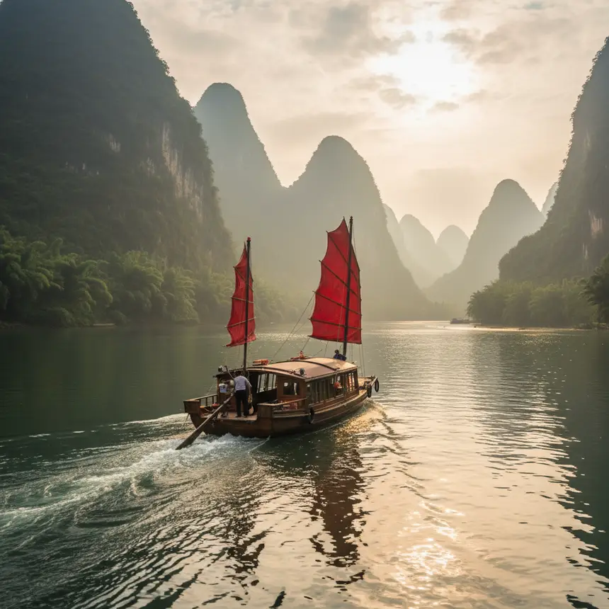 Li River cruise boat