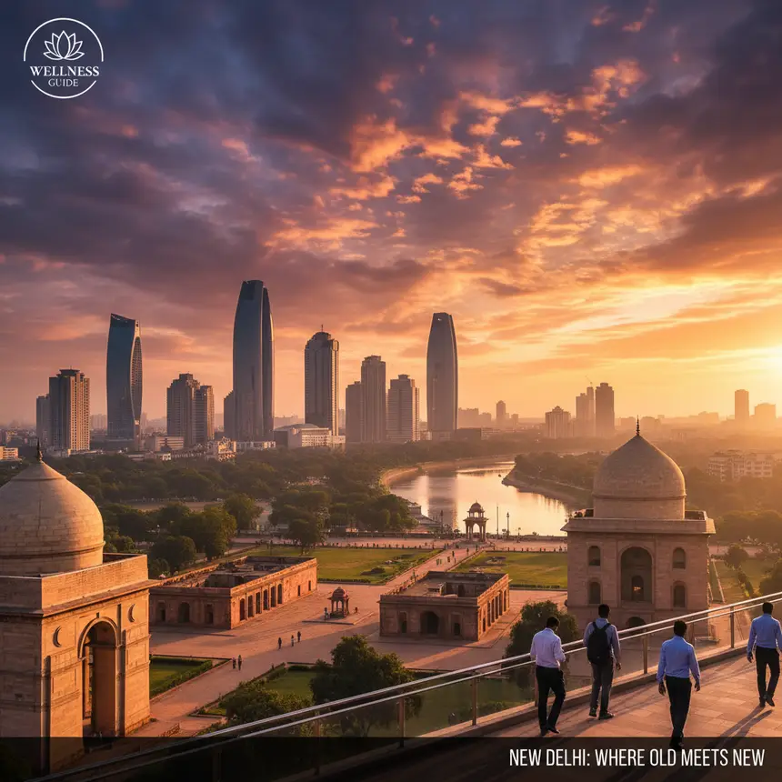 뉴델리 전경, 고대 현대 조화, 도시 풍경