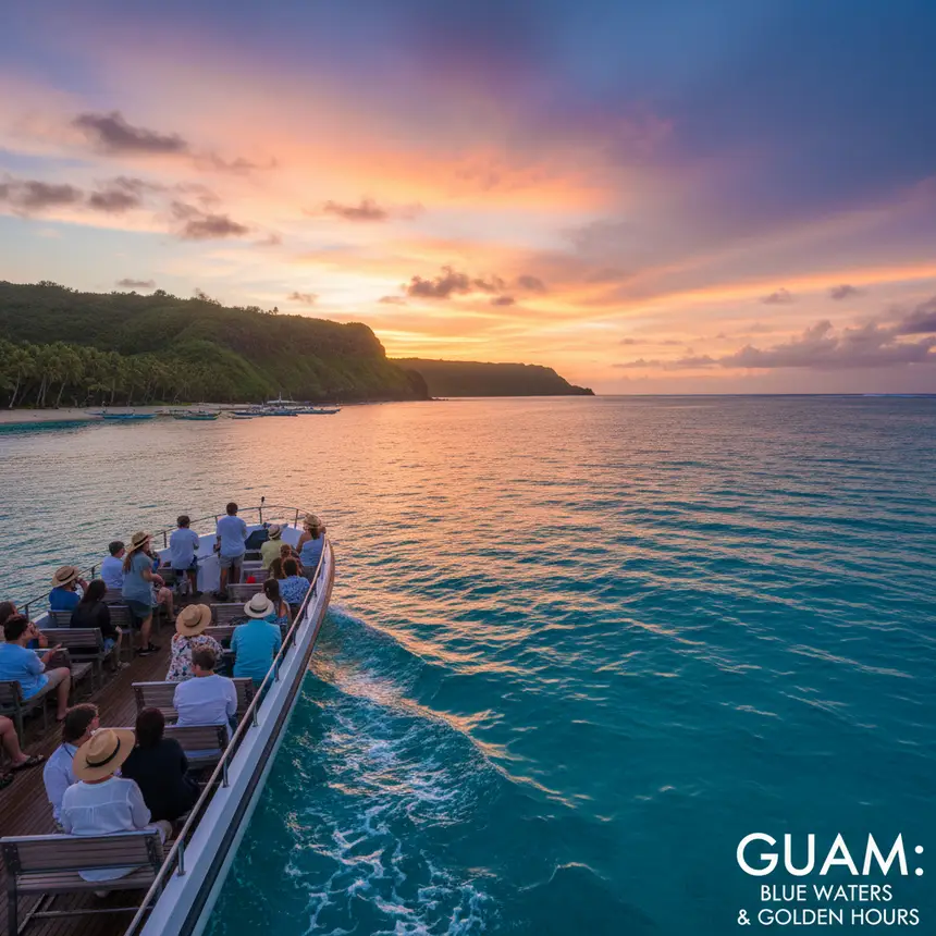 Guam tour boat on water