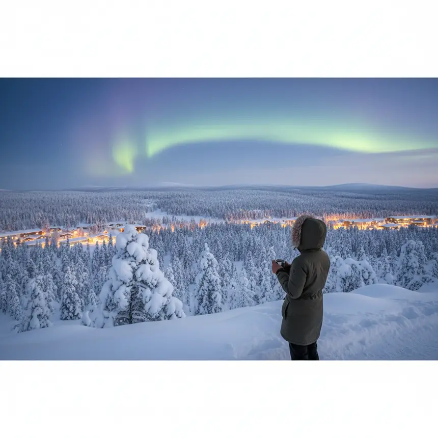 Rovaniemi winter landscape