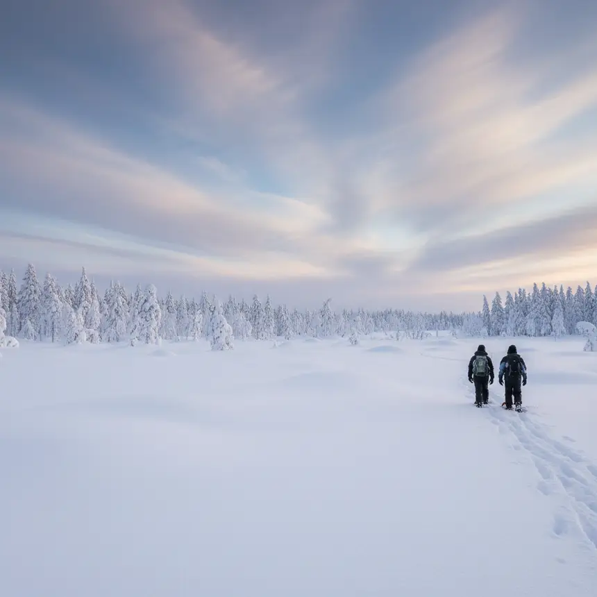 Rovaniemi winter landscape