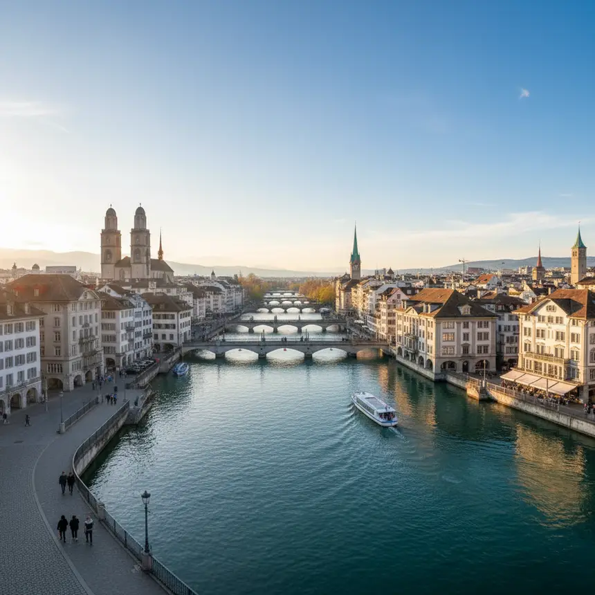 Zurich Lindenhof viewpoint