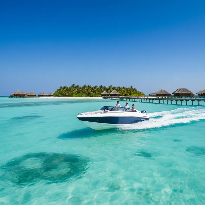 Maldives speedboat transfer