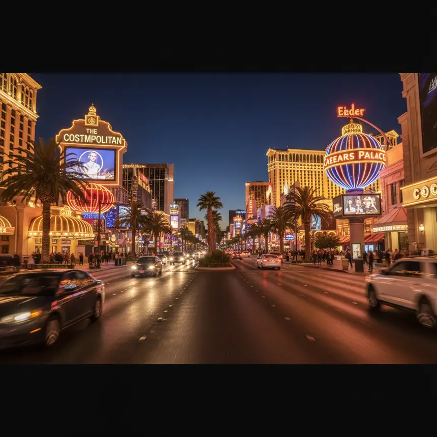 Las Vegas Strip night street