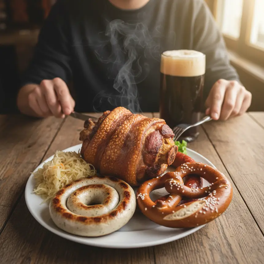 Munich traditional food beer