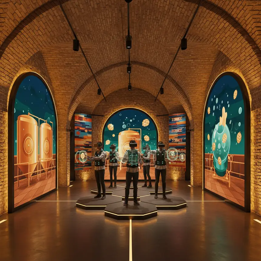 Brewery experience interactive exhibition