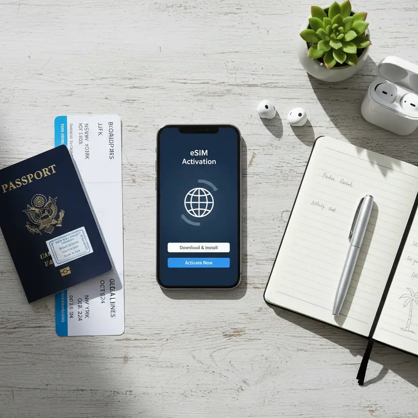 eSIM travel preparation