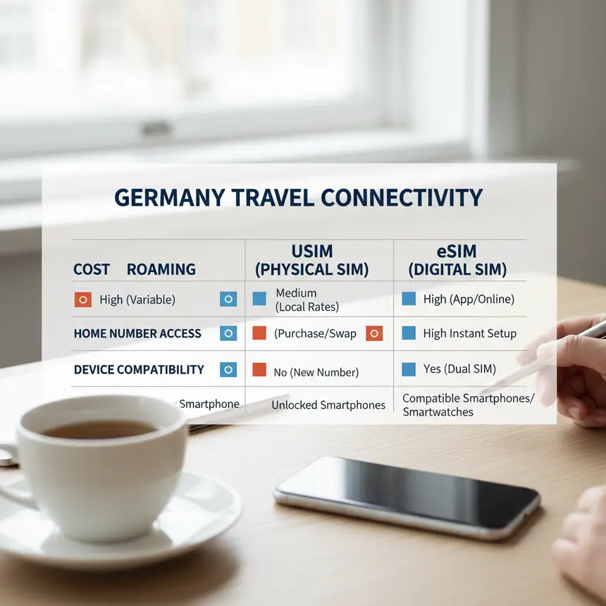 Germany data comparison infographic