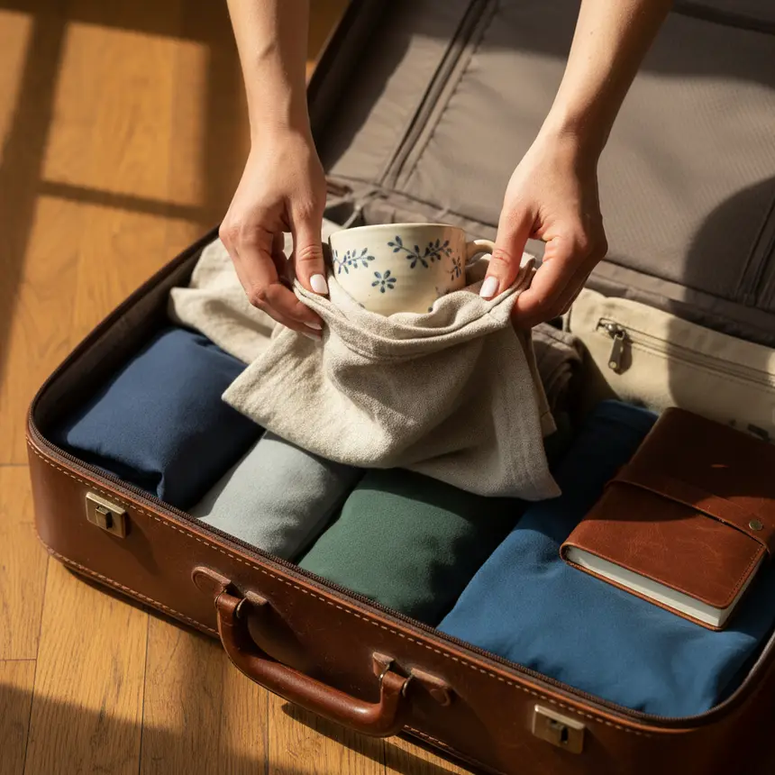 Suitcase packing
