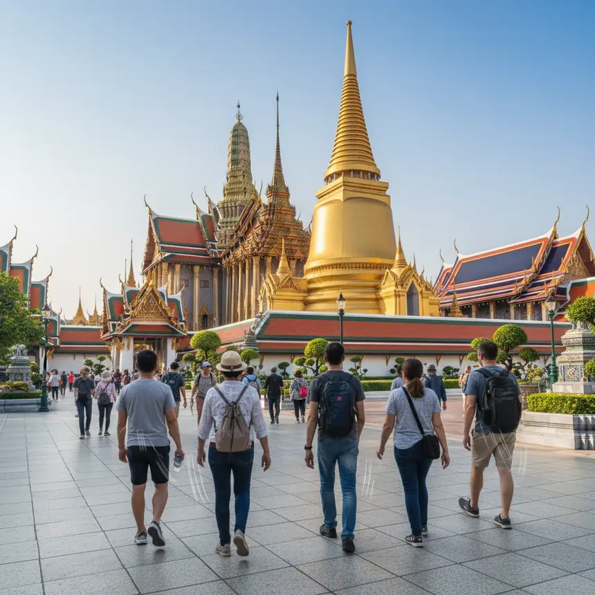 Grand Palace visitors exploring