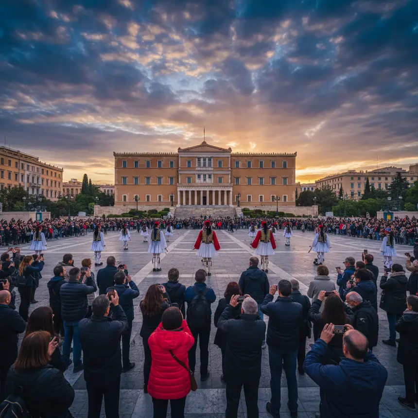 Syntagma Square changing guard