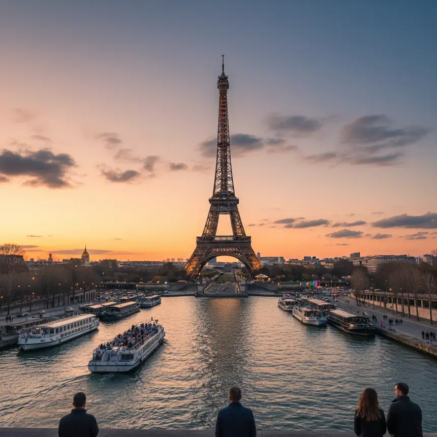 Eiffel Tower night