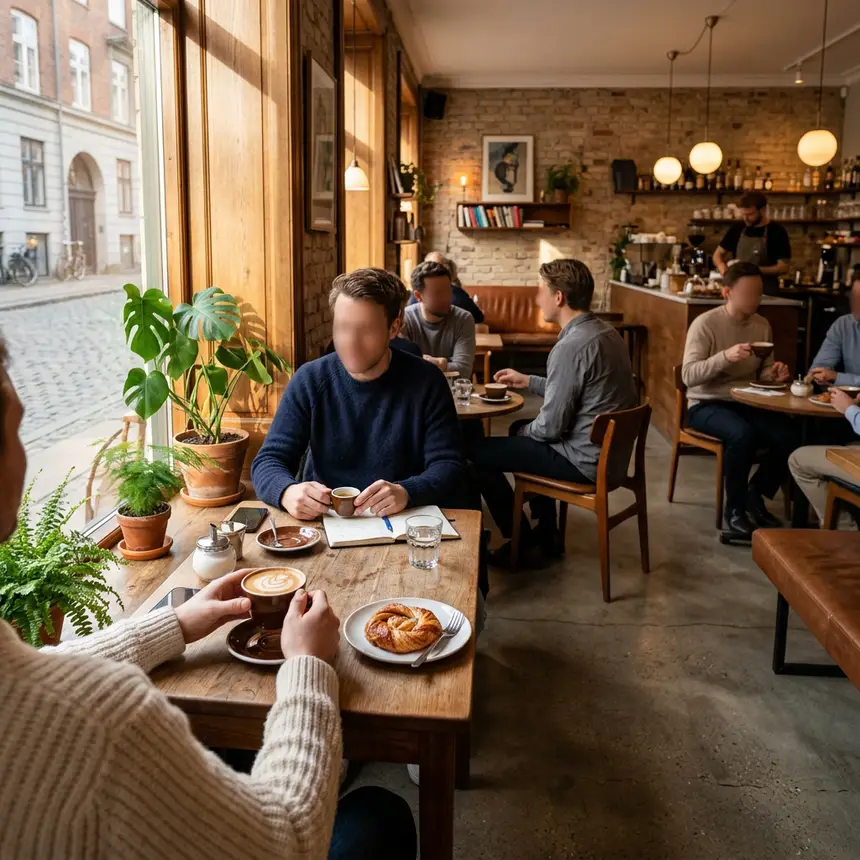 Cozy Copenhagen cafe interior