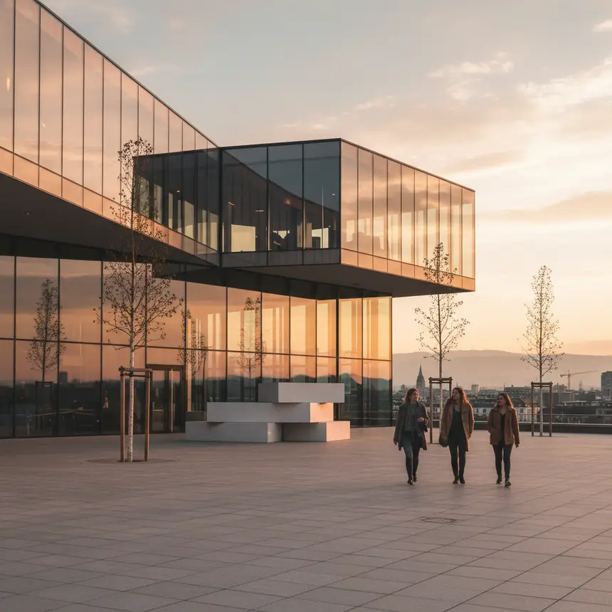 Zurich contemporary art museum, modern architecture
