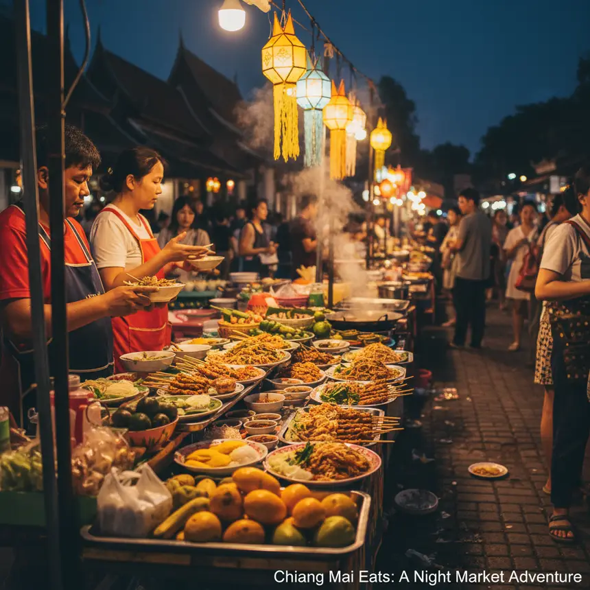 Chiang Mai night market food