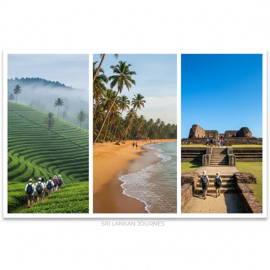 Diverse Sri Lankan landscapes