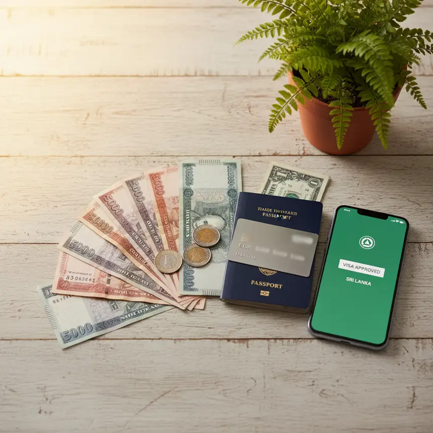 Sri Lankan Rupee exchange visa